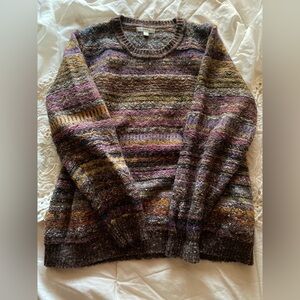 Orvis Brown Multicolor Knit Sweater